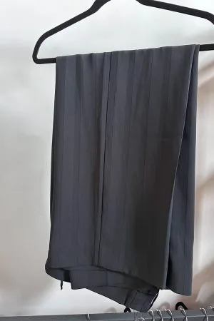 Pantalón Negro De Lino Banana Republic