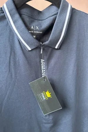 Camisa Gris con Blanco Armani Exchange