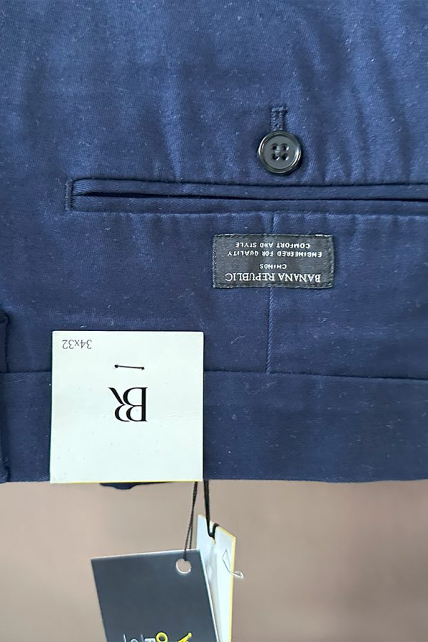 Pantalón Azul de Vestir Banana Republic - Imagen 3