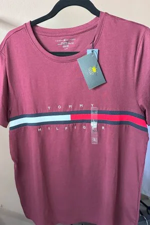 Camisa Guinda Tommy Hilfiger
