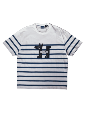 Camisa Blanca con Azul Hugo Boss