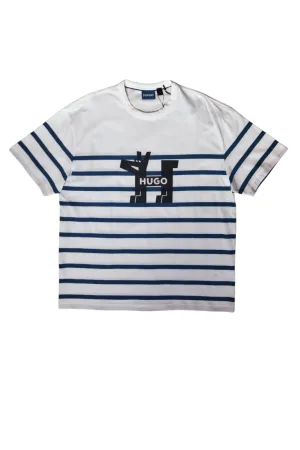 Camisa Blanca con Azul Hugo Boss