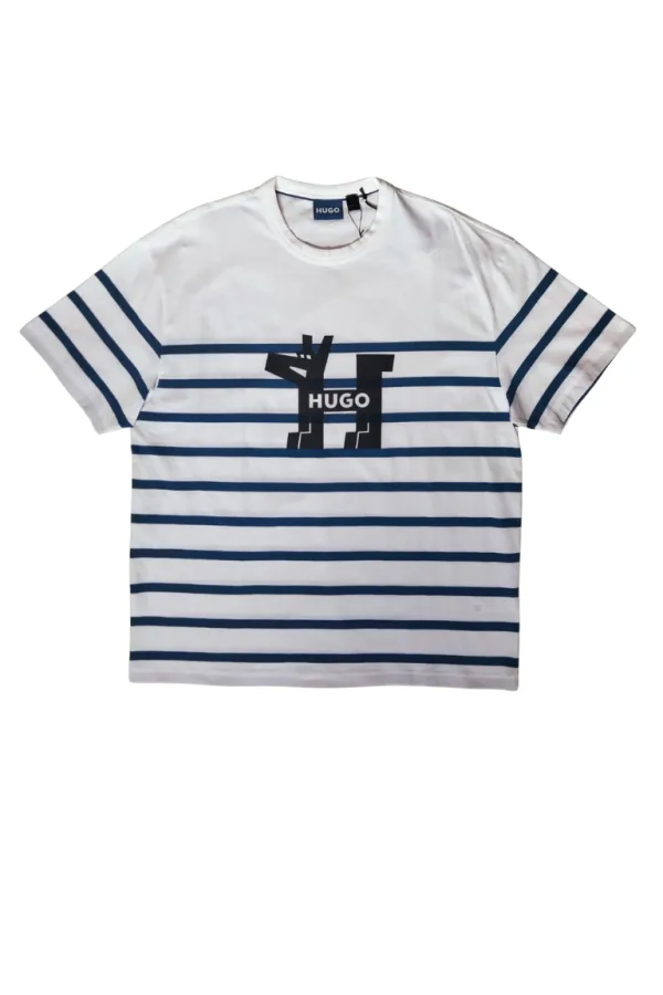 Camisa Blanca con Azul Hugo Boss