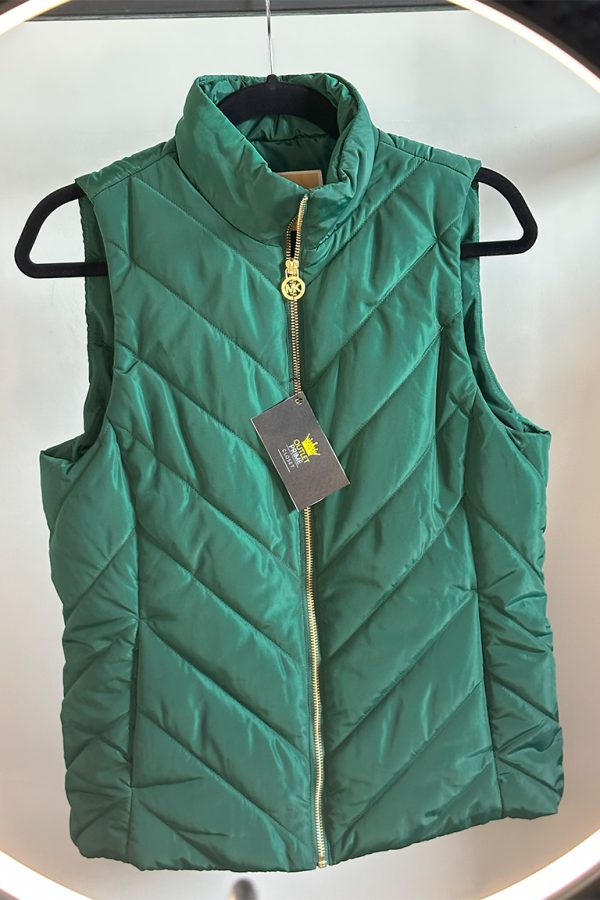 Chaleco Verde Oscuro Michael Kors