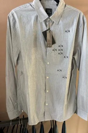 Camisa Gris Armani Exchange