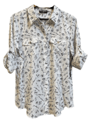 Blusa Blanca con Negro Karl Lagerfeld
