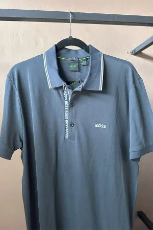 Camisa Azul con Blanco Hugo Boss