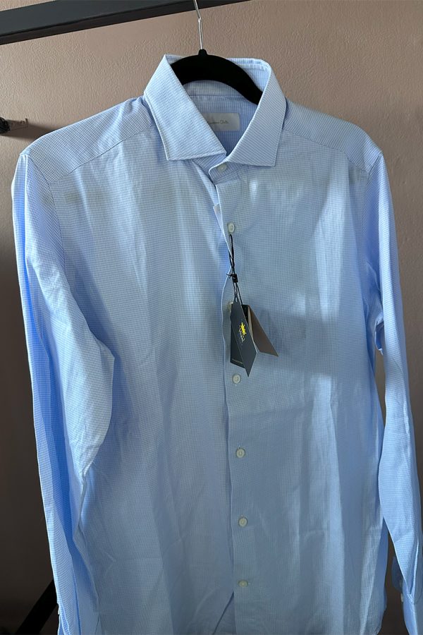 Camisa Azul Celeste Massimo Dutti - Imagen 2