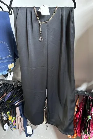 Pantalón Negro Liso Banana Republic